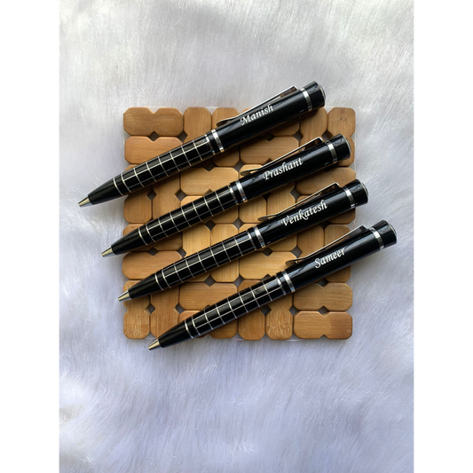 Black Checkered Pen