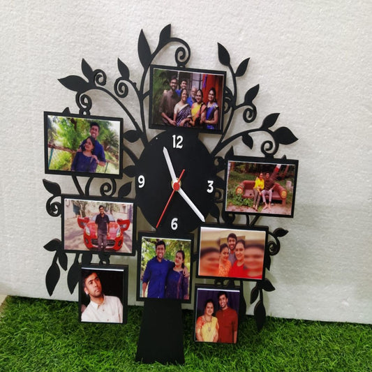 Family Tree Frame With Clock